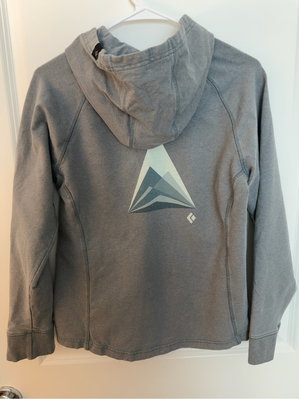 Black Diamond Equipment Gray Full Zip Hoodie Jacket Medium Climbing Hiking *FLAW